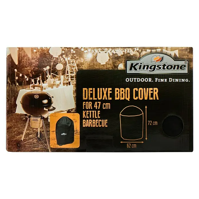 Kingstone Grill-Schutzhülle Deluxe - Polyester, Passend für: Kugelgrill 47 cm - Vorderansicht