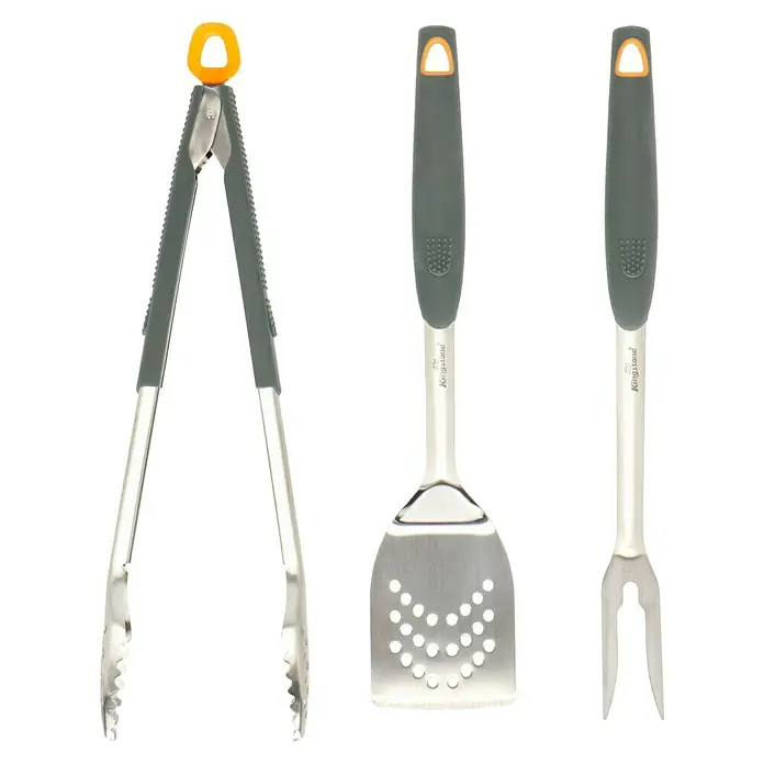 Kingstone Grillbesteck - 3 -tlg. - Vorderansicht