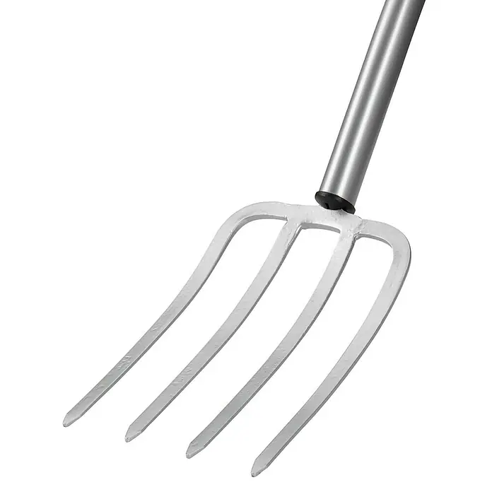 Fiskars Xact Spatengabel - Arbeitsbreite: 19 cm, Anzahl Zinken: 4, Langstiel - Detailaufnahme