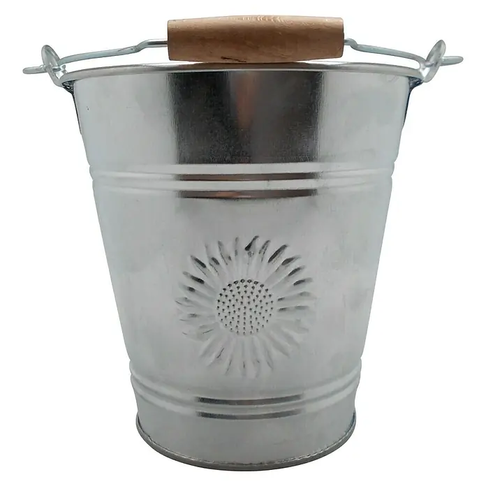 Zinkeimer Sonne - 7,2 l - Vorderansicht