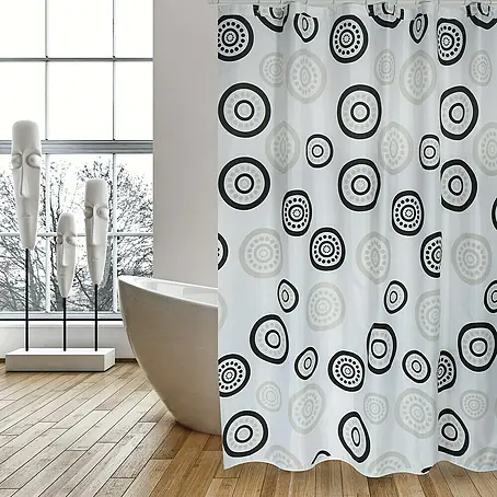 Cortina de baño Peva Círculos