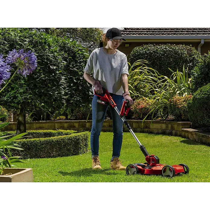 Einhell Akumulatorski trimer za travu GE-CT 18/28 Li TC-Solo - 18 V, Litij-ionska - Proizvod u upotrebi