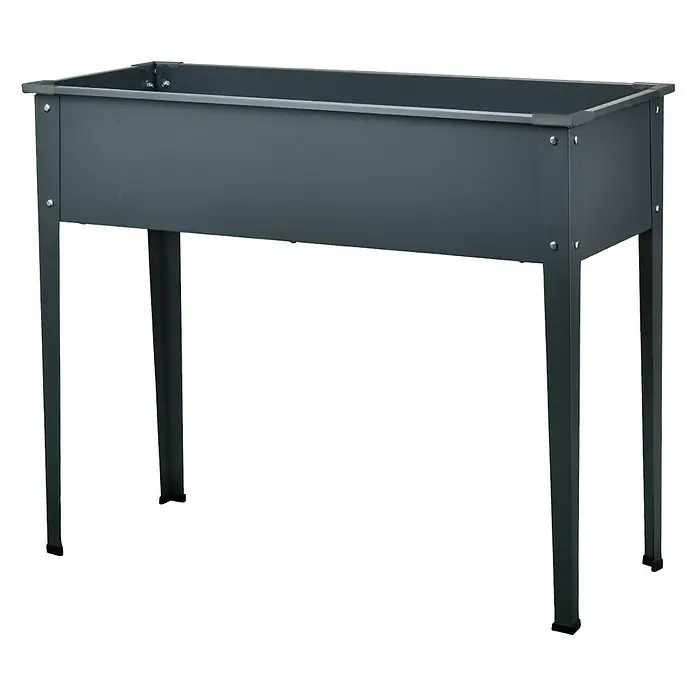 Gardol Hochbeet Stelzen - L x B x H: 100 x 40 x 80 cm, Stahl, Anthrazit - Diagonale Ansicht