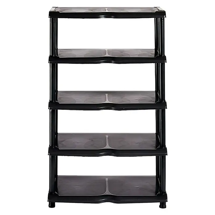 Zapatero - L x An x Al: 30 x 48 x 79 cm, Negro - Vista frontal