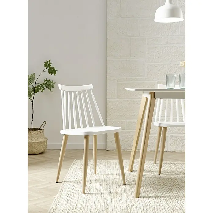 Silla Nova - L x An x Al: 45 x 42 x 78 cm, Blanco - Foto ambiente