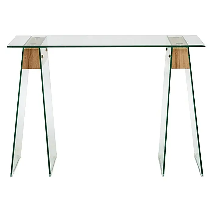 Mesa auxiliar - L x An x Al: 40 x 120 x 75 cm, Vidrio templado - Vista frontal