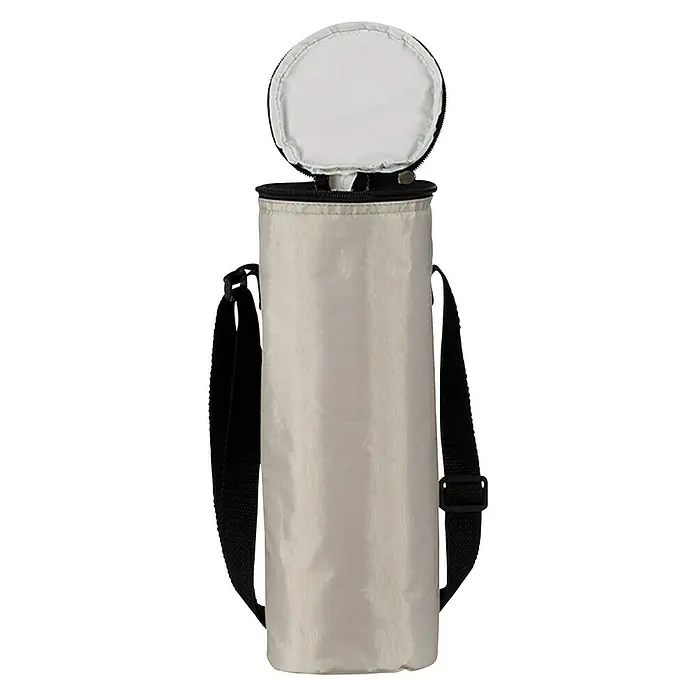 Nevera portátil - 2 l, Gris/Azul/Beige, Específico para: Botellas - Vista frontal