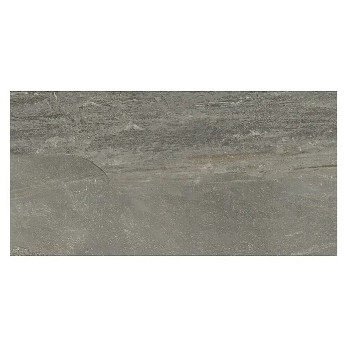 Feinsteinzeugfliese Roccia - L x B x S: 62 x 31 x 0,9 cm, Anthrazit - Vorderansicht