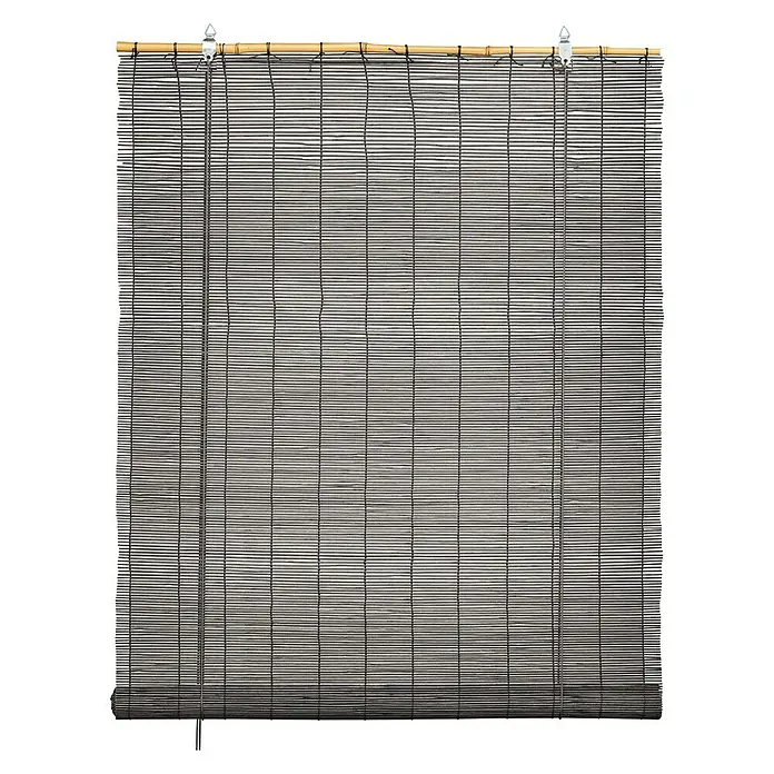 Estor enrollable Basic - An x Al: 80 x 180 cm, Verde/Gris - Vista frontal