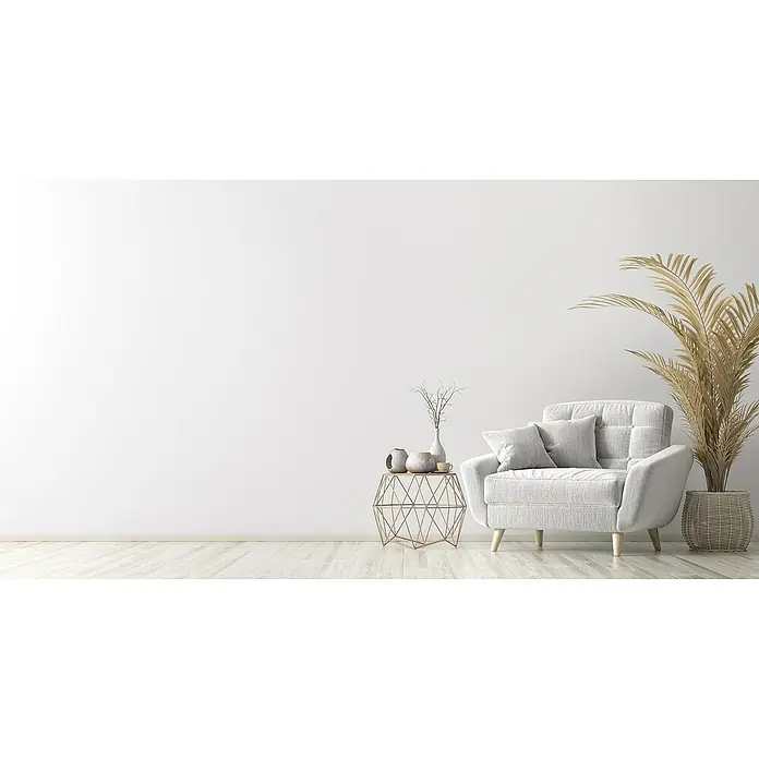 swingcolor Wandfarbe Arktisweiß Plus - Schneeweiß, 2,5 l, Matt - Stimmungsaufnahme