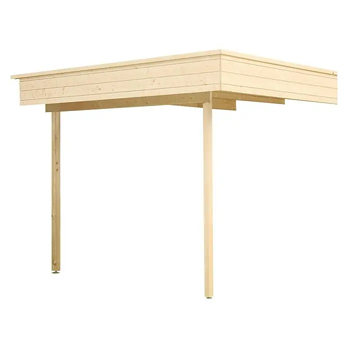 Wolff Finnhaus Seitendach-Set Varianta - B x T: 350 x 250 cm - Diagonale Ansicht
