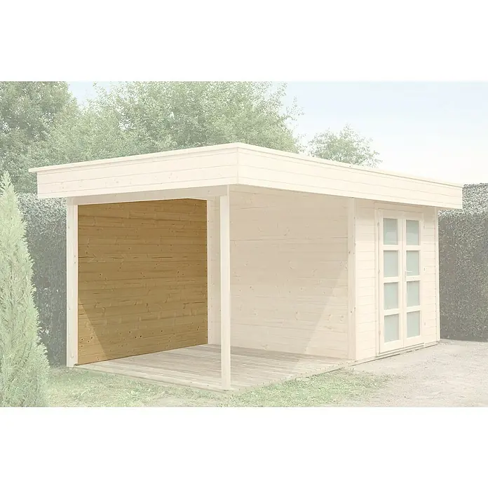 Wolff Finnhaus Rückwand Varianta - Breite: 250 cm - Stimmungsaufnahme