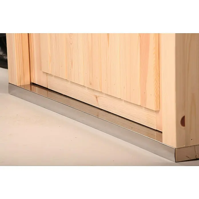 Wolff Finnhaus Gartenhaus Mona 34-B - B x T: 360 x 440 cm, Holz, 9 m², Wandstärke: 34 mm, Bernstein/Nebelweiß - Detailaufnahme
