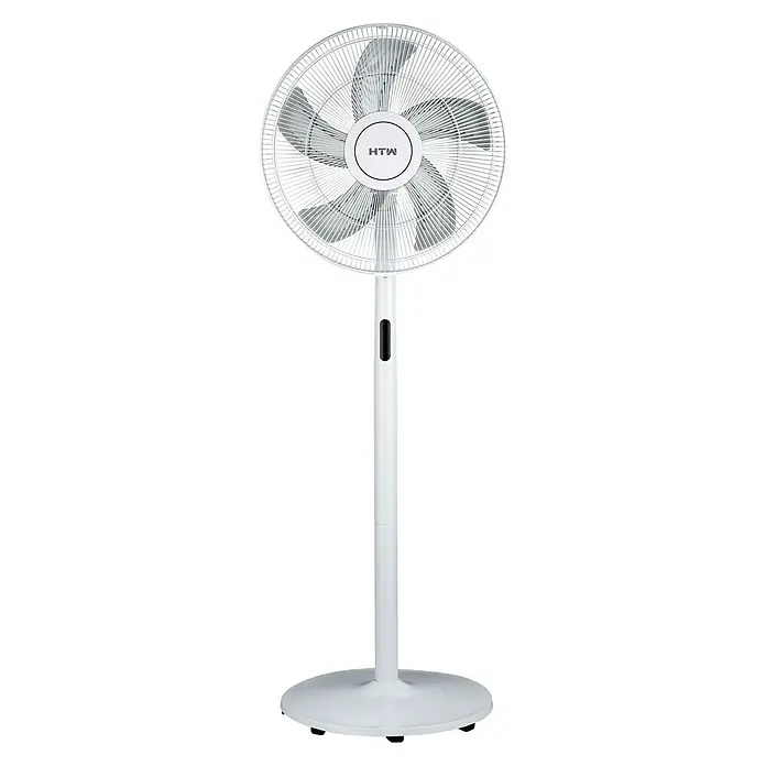 HTW Ventilador de pie SF4060 - Blanco, Diámetro: 40 cm, 40 W, Altura: 130 cm - Vista frontal
