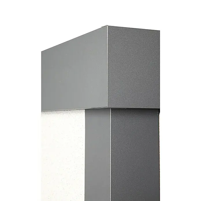 Wolff Finnhaus Gerätehaus Eleganto 3930 - Außenbreite inkl. Dachüberstand: 408 cm, Außentiefe inkl. Dachüberstand: 318 cm, Metall, Lichtgrau - Detailaufnahme