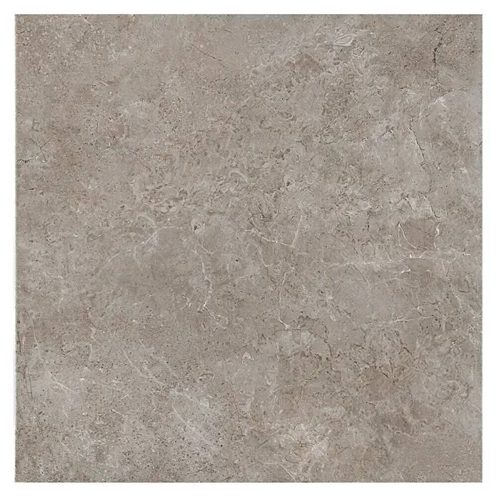 Pavimento porcelánico Lao - 60,8 x 60,8 cm, Gris, Marmolado - Vista frontal