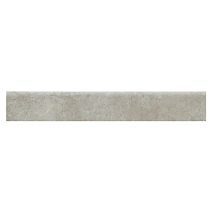 Zócalo cerámico Lao - 9 x 60,8 cm, Gris - Vista frontal