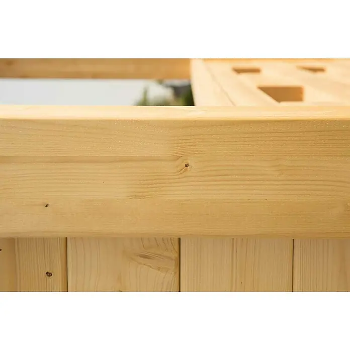 Wolff Finnhaus Gartenhaus Anna 40-A/1 - B x T: 753 x 349 cm, Holz, 21 m², Wandstärke: 40 mm, Mit rechtsseitiger Terrasse - Detailaufnahme