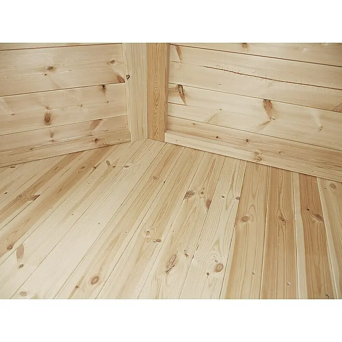 Wolff Finnhaus Gartenpavillon Palma - 3,47 x 3,47 m, Firsthöhe: 3,15 m - Detailaufnahme