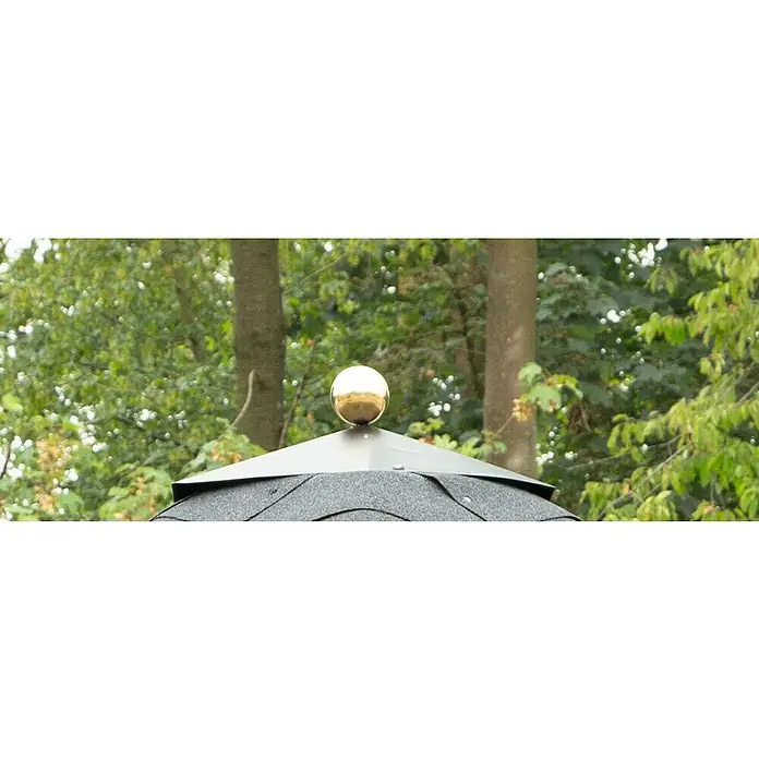 Wolff Finnhaus Gartenlaube - B x T: 393 x 325 cm - Detailaufnahme