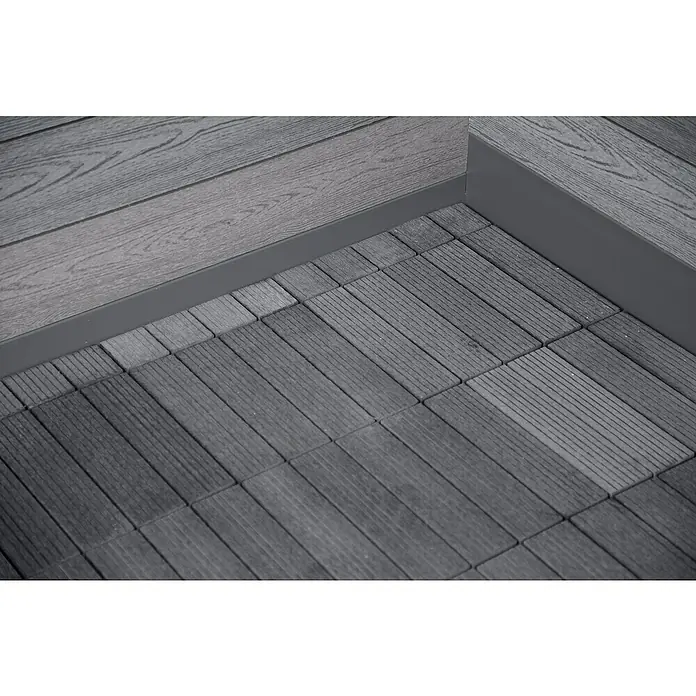 Wolff Finnhaus Fußboden Trend B - Grau, Passend für: Wolff Finnhaus Gartenhaus Trend B - Detailaufnahme