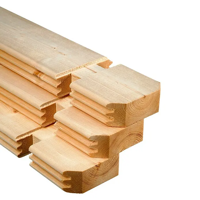 Wolff Finnhaus Gartenhaus Anna 40-A/1 - B x T: 753 x 349 cm, Holz, 21 m², Wandstärke: 40 mm, Mit rechtsseitiger Terrasse - Detailaufnahme