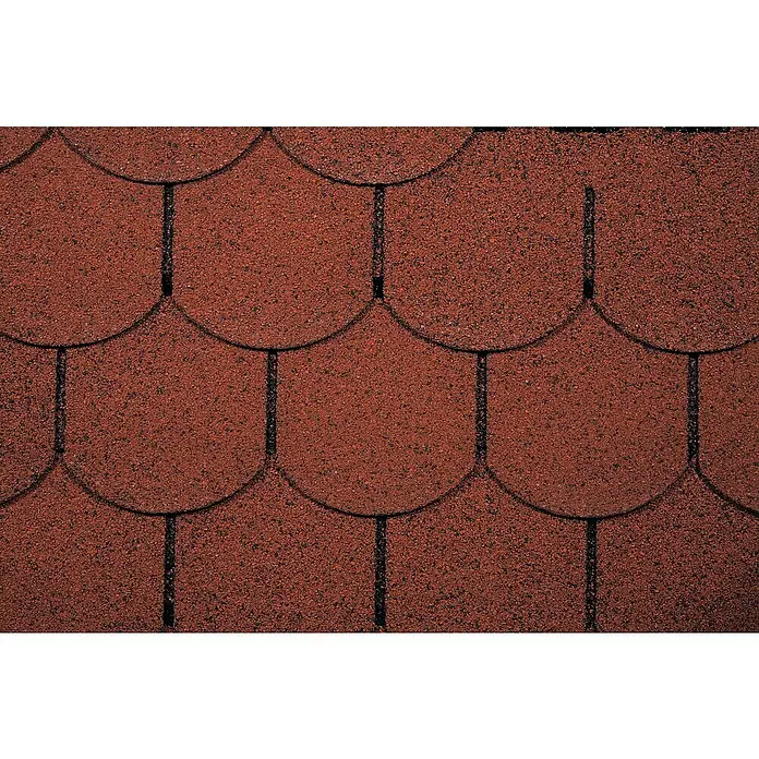 Wolff Finnhaus Biberschindel Eleganto - Geeignet für: Satteldächer, Rot, 13 Stk. - Detailaufnahme