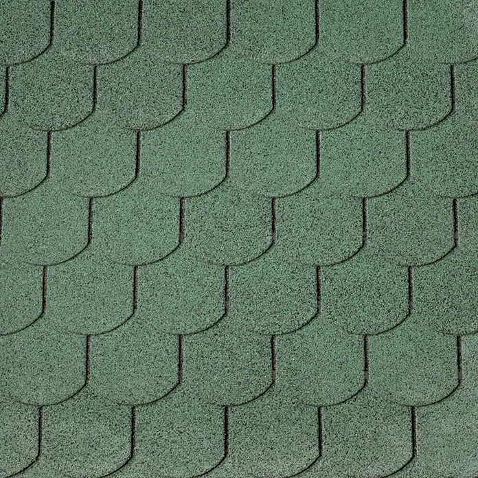 Wolff Finnhaus Biberschindel Eleganto - Geeignet für: Satteldächer, Grün, 14 Stk. - Detailaufnahme