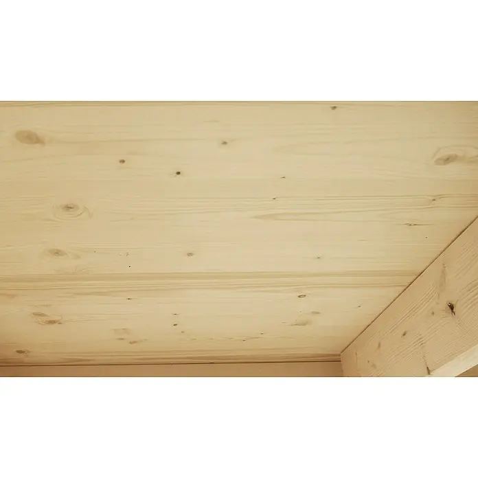 Wolff Finnhaus Gartenhaus Zeeland - Wandstärke: 19 mm, Titangrau - Detailaufnahme