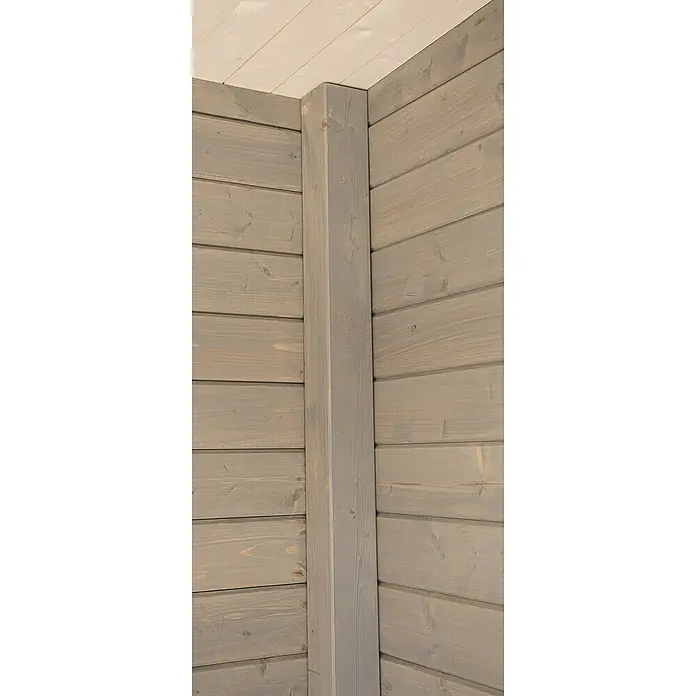 Wolff Finnhaus Gartenhaus Studio 44-D - B x T: 438 x 342 cm, Holz, 13,5 m², Wandstärke: 44 mm, Natur/Anthrazit - Detailaufnahme