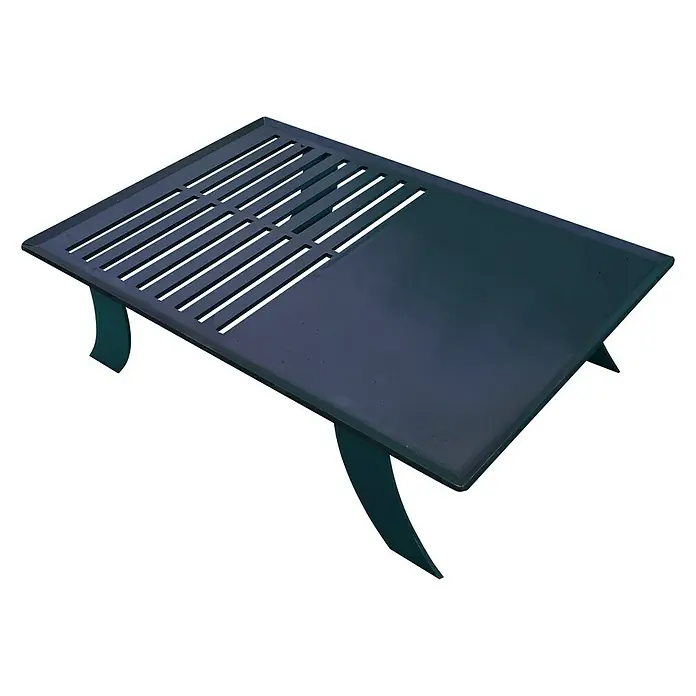 Ploča za roštilj - 60 x 40 cm, Čelik - Dijagonalni pogled