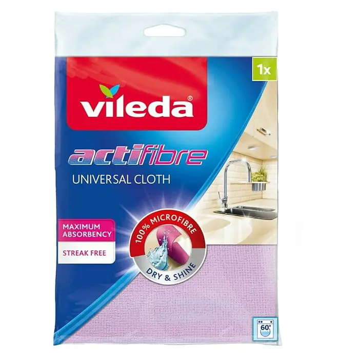 Vileda Krpa za pranje od mikrovlakana - Boja: Ljubičasta, Materijal: Mikrovlakna - Pogled sprijeda