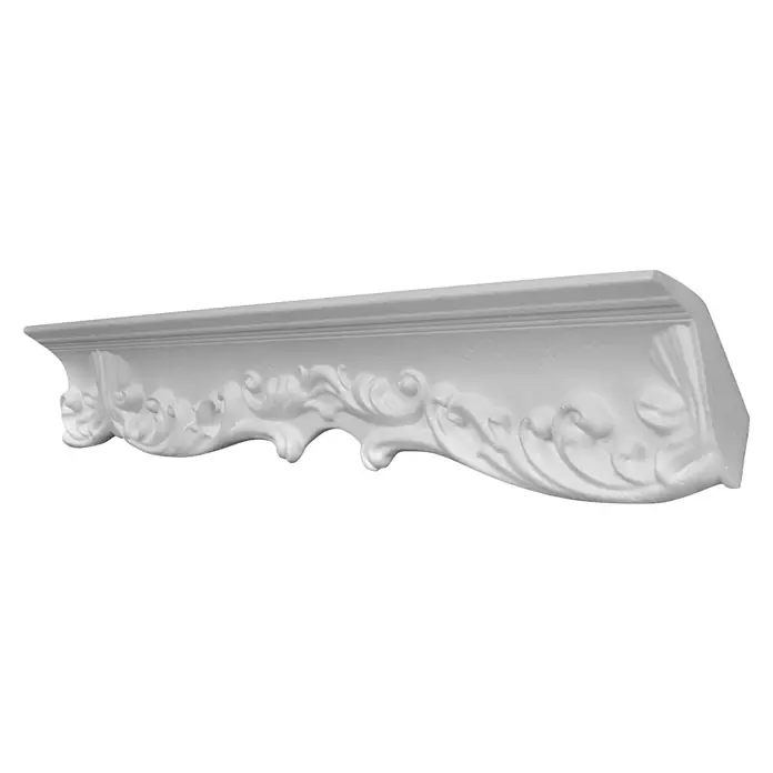 Decosa Moldura decorativa Guiseppina - L x An x Al: 2 m x 8,5 cm x 5,5 cm, Poliestireno expandido (EPS) - Vista angular