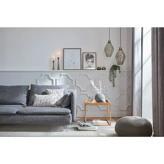 Decosa Moldura decorativa Arco - L x An x Al: 9,5 x 2,5 x 4,5 cm, Poliestireno expandido, 4 unidades - Foto ambiente