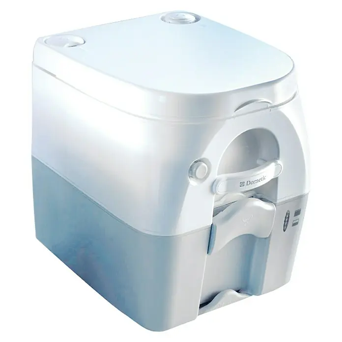 WC para embarcaciones - L x An x Al: 38,7 x 33,3 x 38,7 cm, Blanco - Vista angular
