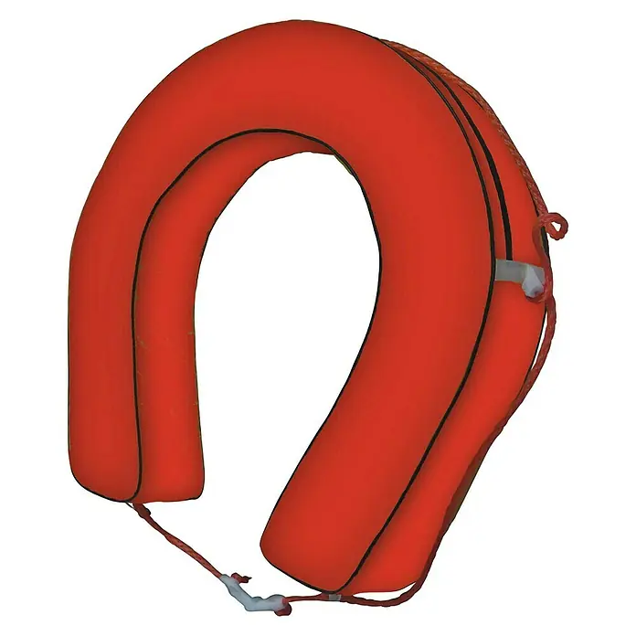 Chaleco de natación herradura - Rojo - Vista angular