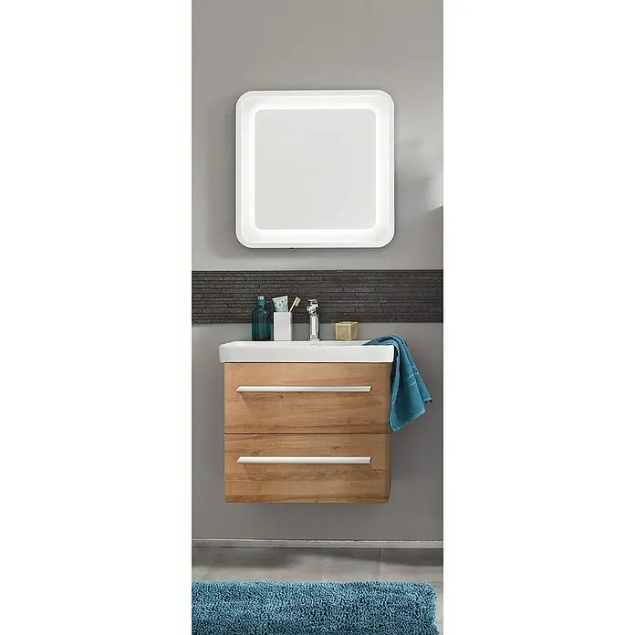 Camargue Modern 3.0 Fürdőszoba bútor szett - 60 cm, Matt - Hangulatos felvétel
