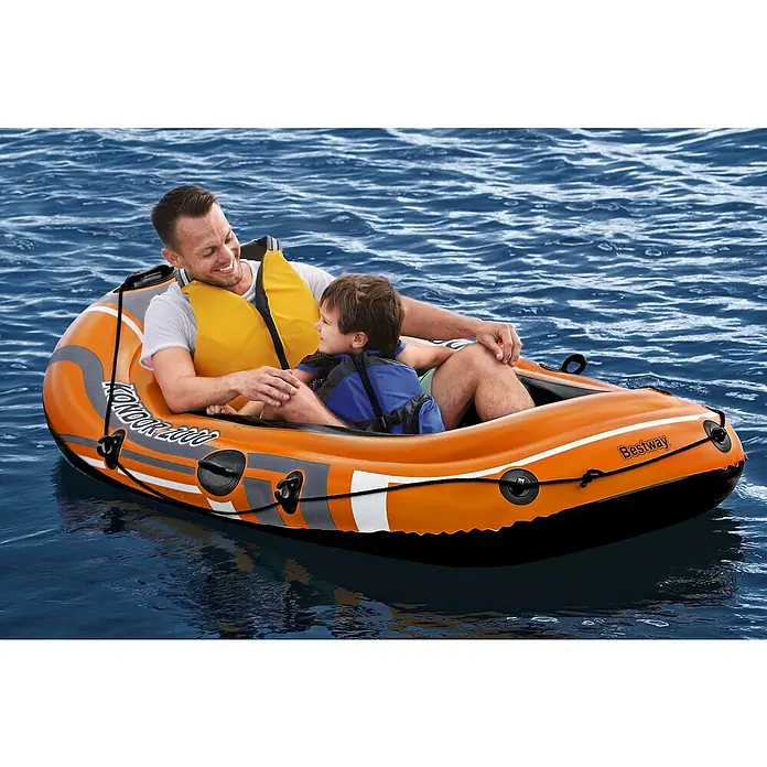 Hydro-Force Bote hinchable Kondor 2000-61100 - L x An x Al: 1,88 m x 98 cm x 30 cm, Apto para: 2 personas, Carga útil: 120 kg - Producto en uso