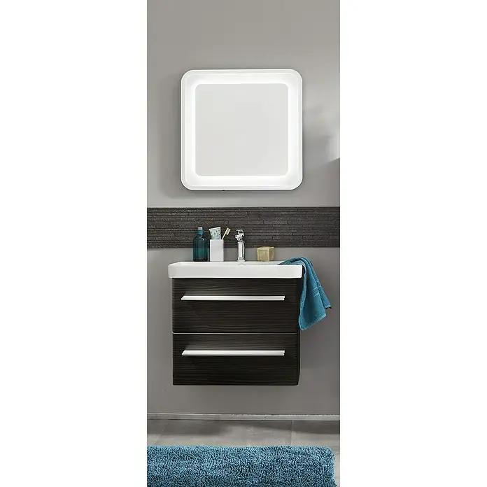 Camargue Modern 3.0 Fürdőszoba bútor szett - 60 cm, Matt - Hangulatos felvétel