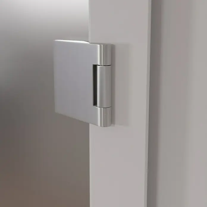 Diamond Doors Glasdrehtür Magic Grey Satin - 834 x 1.972 mm, DIN Anschlag: Links, Einscheibensicherheitsglas (ESG), Grauglas - Stimmungsaufnahme