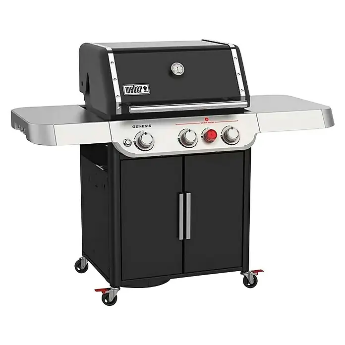 Weber Plinski roštilj Genesis E-325s - Broj plamenika: 3, Dimenzija rešetke za pečenje: 68 x 48 cm, 11,4 kW - Dijagonalni pogled