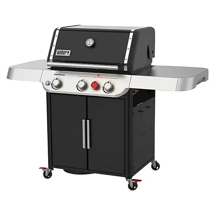 Weber Plinski roštilj Genesis E-325s - Broj plamenika: 3, Dimenzija rešetke za pečenje: 68 x 48 cm, 11,4 kW - Dijagonalni pogled