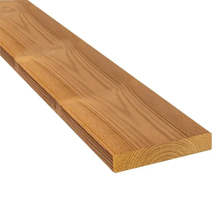 Terrassendiele Thermo Pinie - L x B x S: 300 x 11,5 x 2,6 cm, Glatt - Detailaufnahme