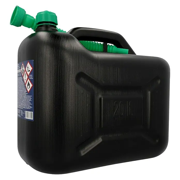 UniTEC Benzinkanister - 20 l, Kunststoff - Diagonale Ansicht