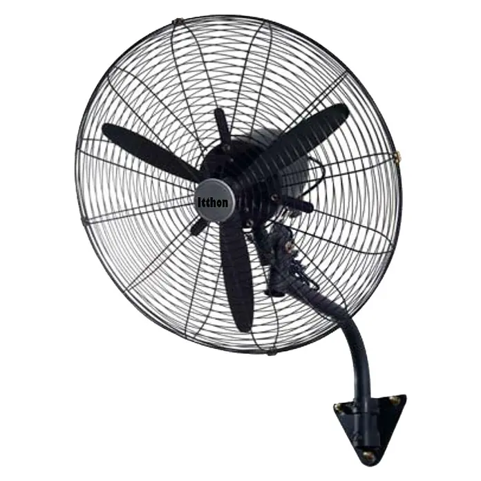 Ventilador de pared Fresco industrial - Negro, 120 W, Diámetro: 59 cm - Vista angular