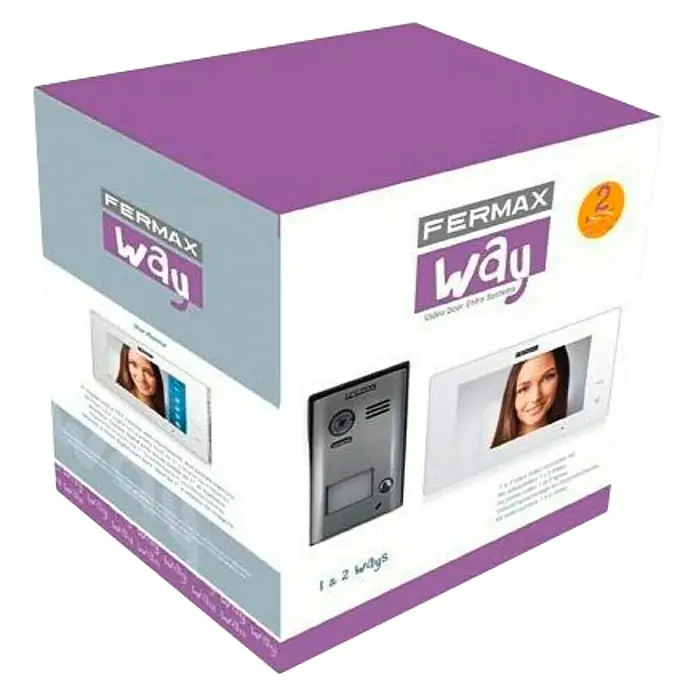 Videoportero en color Set Way 7 - Casa unifamiliar, L x An x Al: 1,8 x 13,1 x 22,5 cm - Vista angular