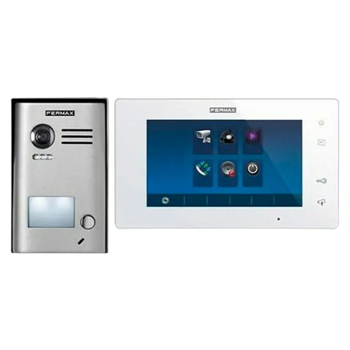 Videoportero en color Set Way 7 - Casa unifamiliar, L x An x Al: 1,8 x 13,1 x 22,5 cm - Vista frontal