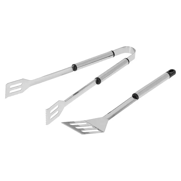 Grillstar Grillbesteck - 2 Stk., Edelstahl - Diagonale Ansicht