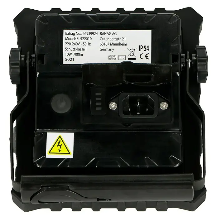 Profi Depot LED-Strahler - L x B x H: 5,8 x 15,7 x 22,4 cm, Neutralweiß - Rückansicht