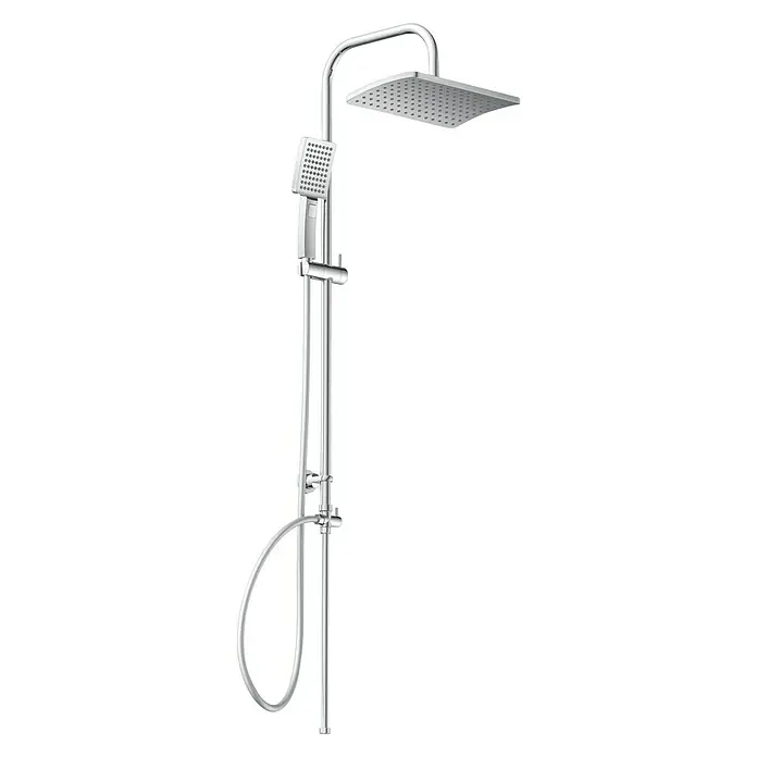 Camargue Kupaonska tuš garnitura Florida - Visina: 97 cm, Broj vrsta mlaza: 3 Kom., Krom - Dijagonalni pogled